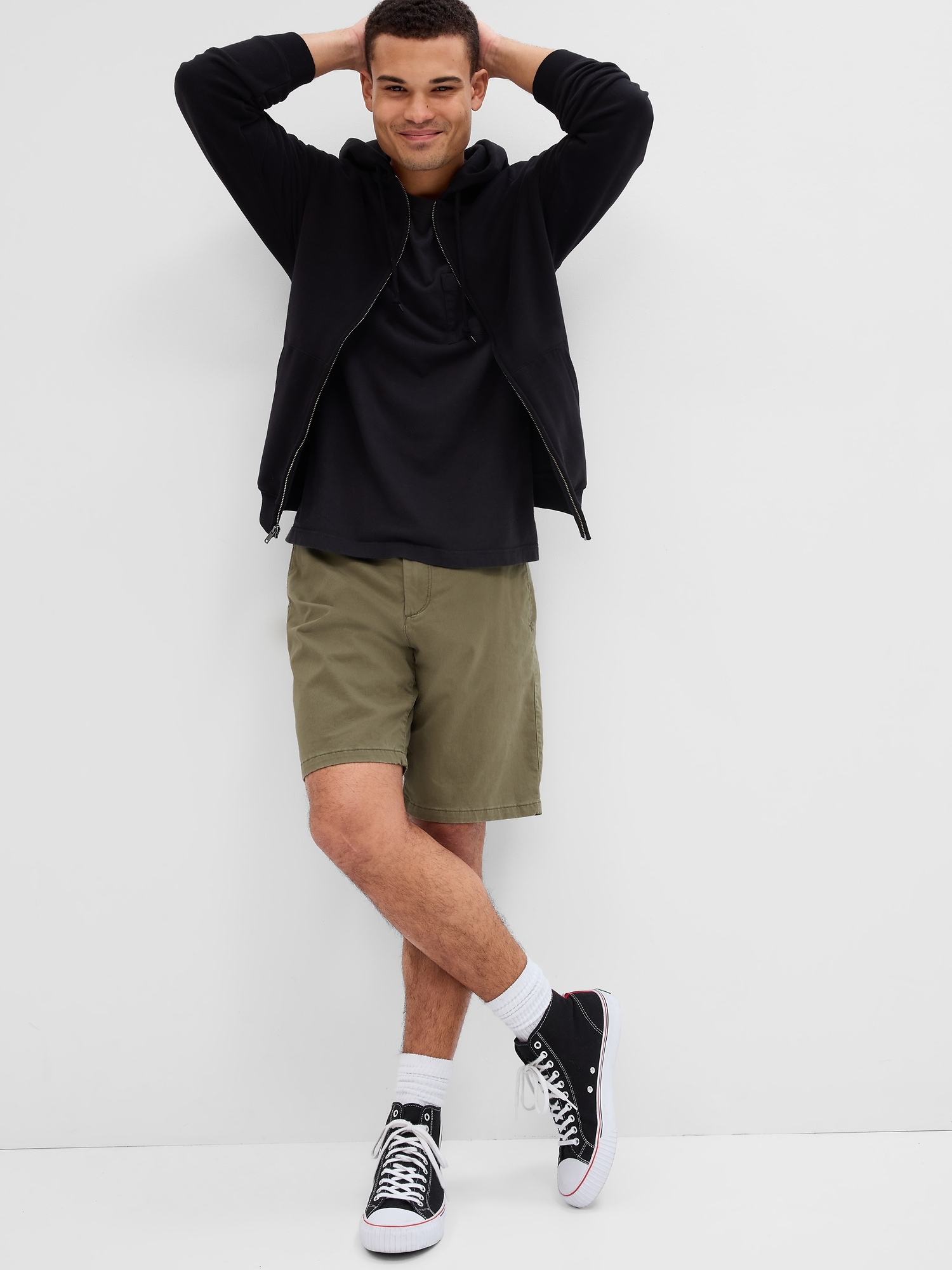 10" Essential Khaki Shorts