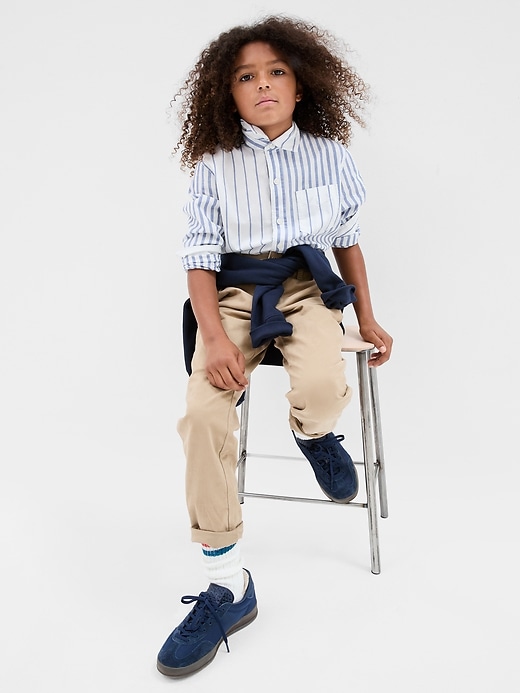 View large product image 2 of 4. Kids Uniform Lived-In Khakis with Stretch