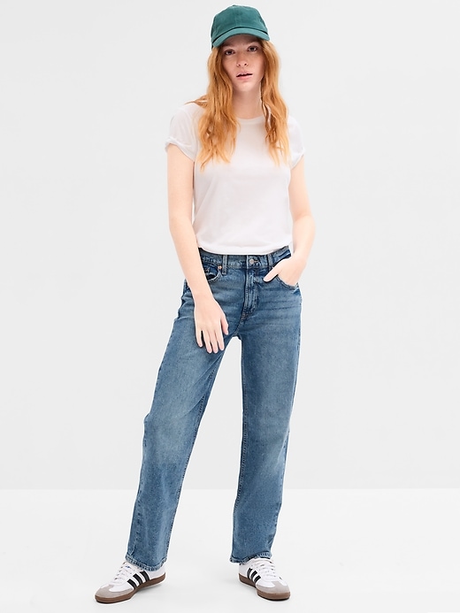 Mid Rise '90s Loose Jeans with Washwell | Gap Factory