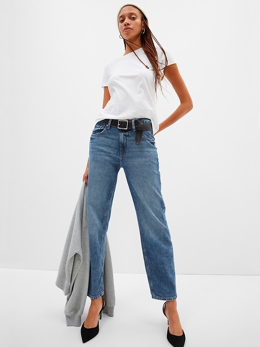 Image number 1 showing, Mid Rise '90s Loose Jeans with Washwell