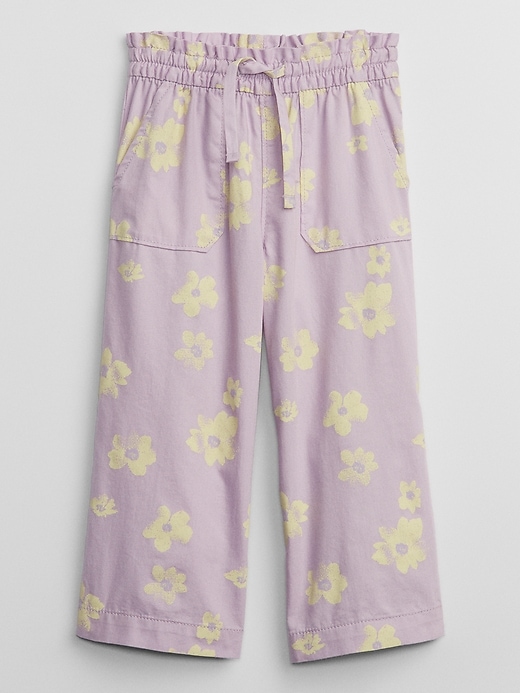 View large product image 1 of 2. babyGap Wide-Leg Print Pull-On Pants with Washwell