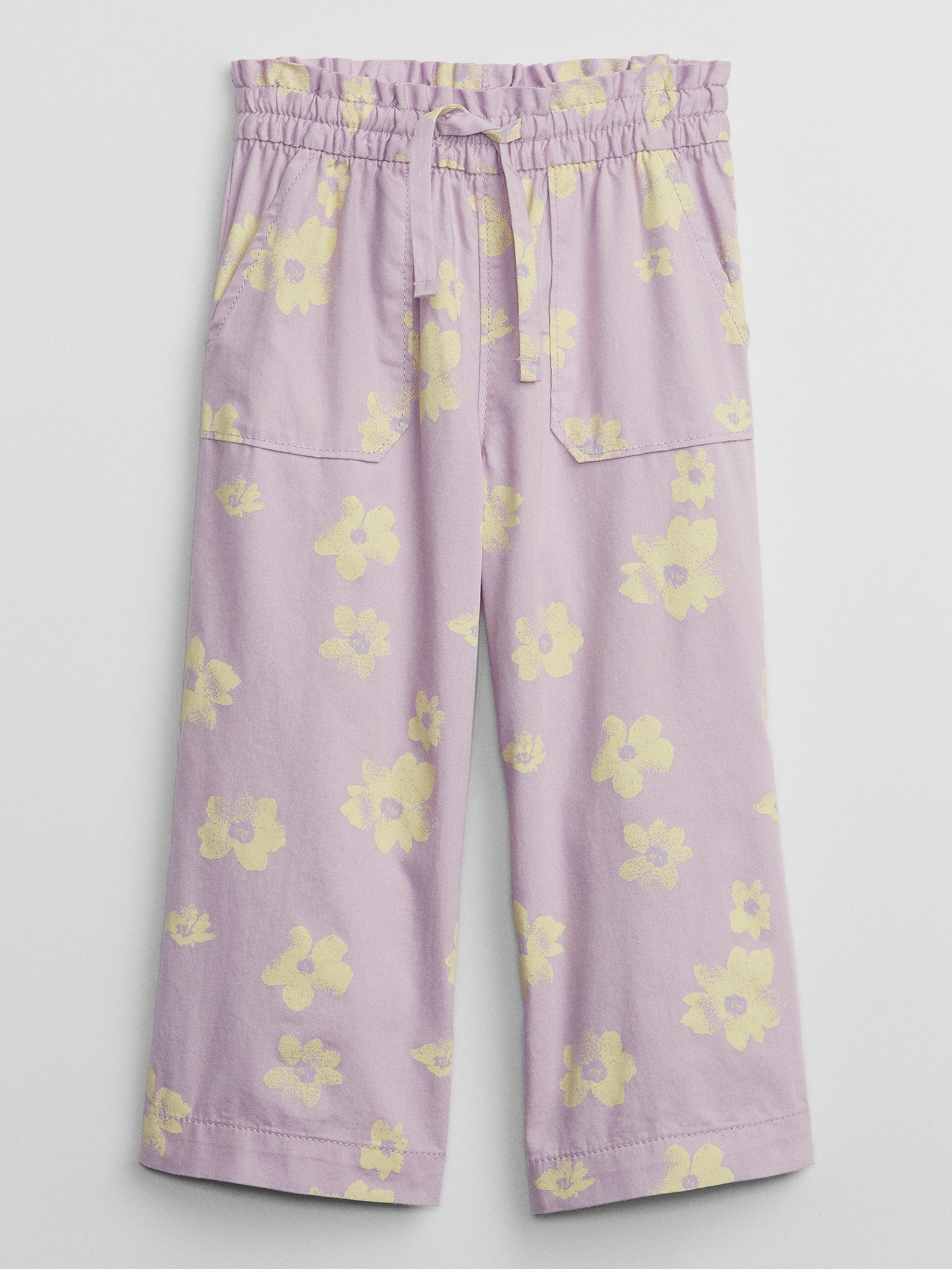 babyGap Wide-Leg Print Pull-On Pants with Washwell