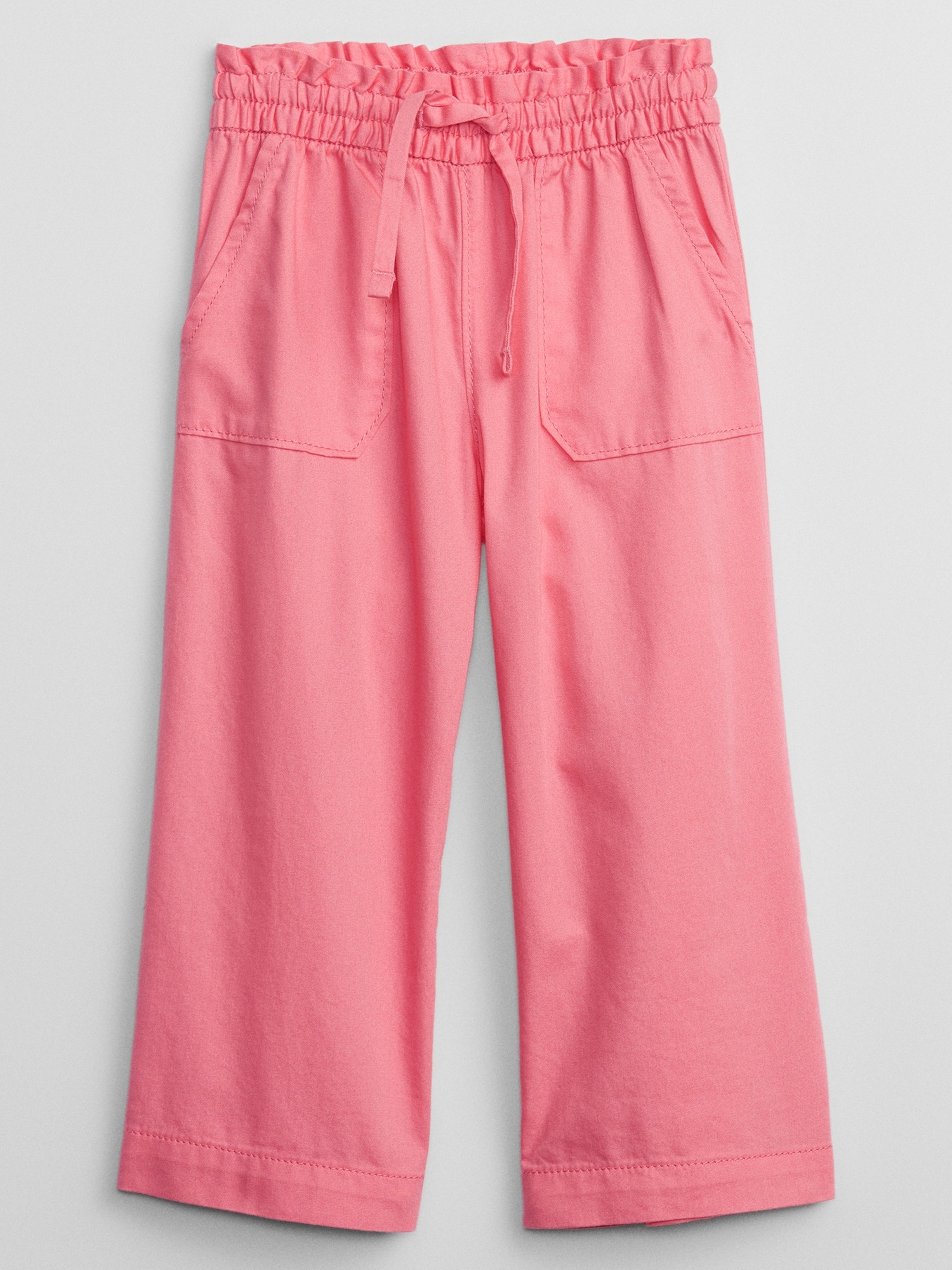 babyGap Wide-Leg Twill Pull-On Pants with Washwell