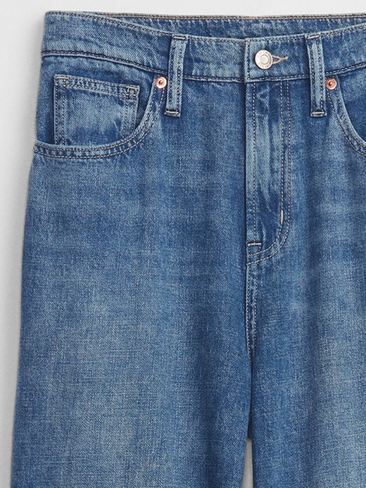 Image number 6 showing, High Rise Wide-Leg Jeans with Washwell