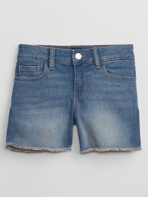 View large product image 1 of 3. Kids Mid Rise Midi Denim Shorts with Washwell