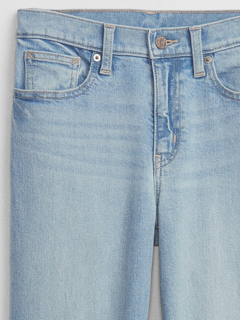 Mid rise kick fit jeans with washwell gap factory