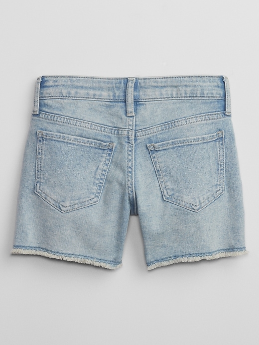 Image number 2 showing, Kids Mid Rise Midi Denim Shorts