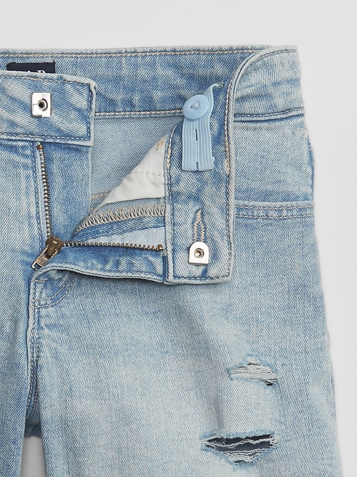 Image number 3 showing, Kids Mid Rise Midi Denim Shorts