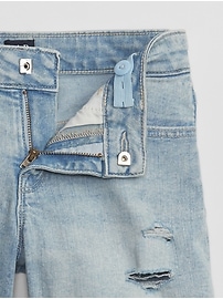 View large product image 3 of 3. Kids Mid Rise Midi Denim Shorts with Washwell