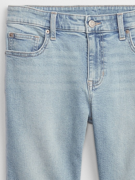 Image number 6 showing, 9" Mid Rise Denim Bermuda Shorts with Washwell