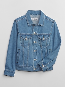 Mickey mouse denim jacket gap deals