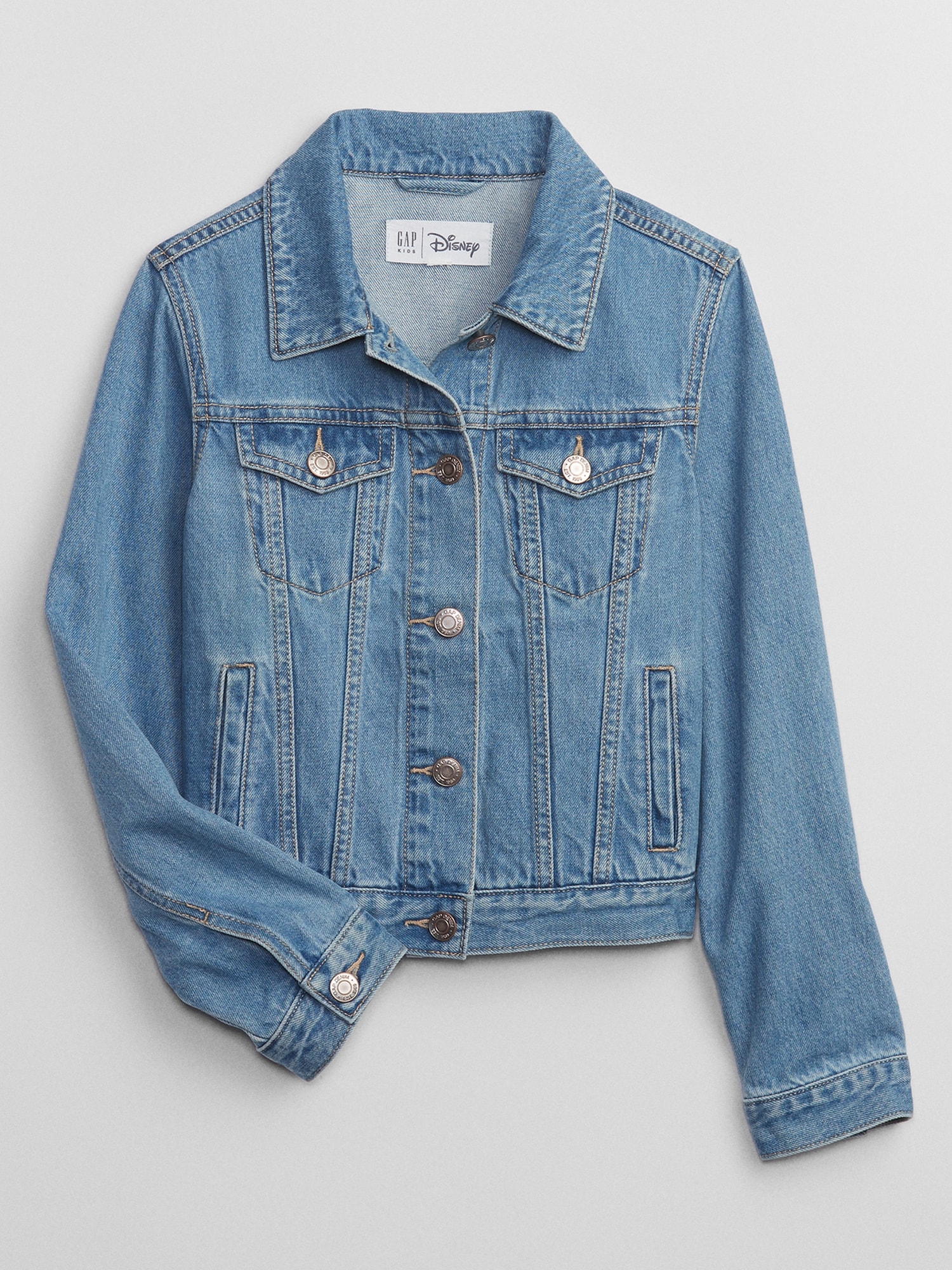 Quilted Denim Jacket - Light denim blue - Kids