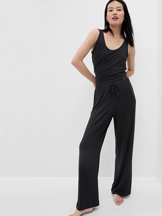 Image number 7 showing, Relaxed Pure Body Wide-Leg PJ Pants