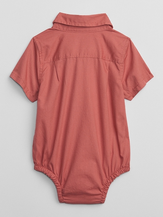 Image number 2 showing, Baby Poplin Bodysuit