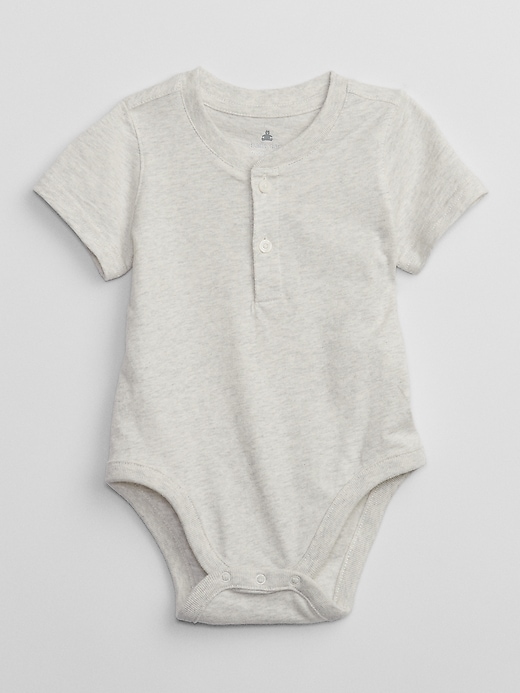View large product image 1 of 1. Baby Henley Bodysuit