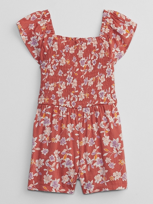 View large product image 1 of 2. babyGap Smocked Print Romper