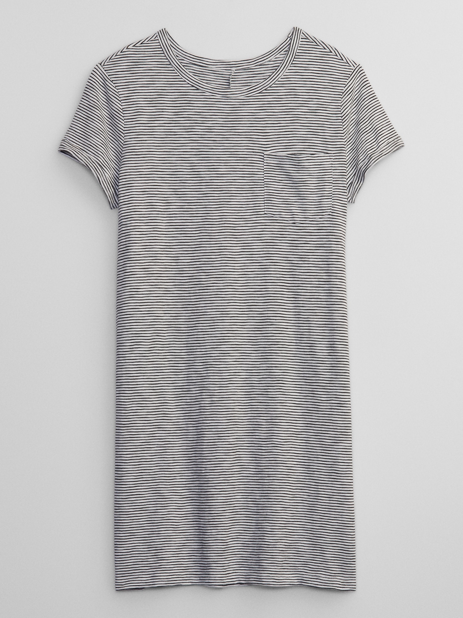 Striped Monogram Pocket T-Shirt Dress - Women - Ready-to-Wear