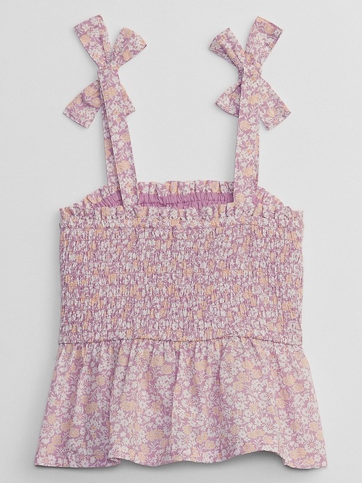 View large product image 2 of 2. Kids Smocked Peplum Top