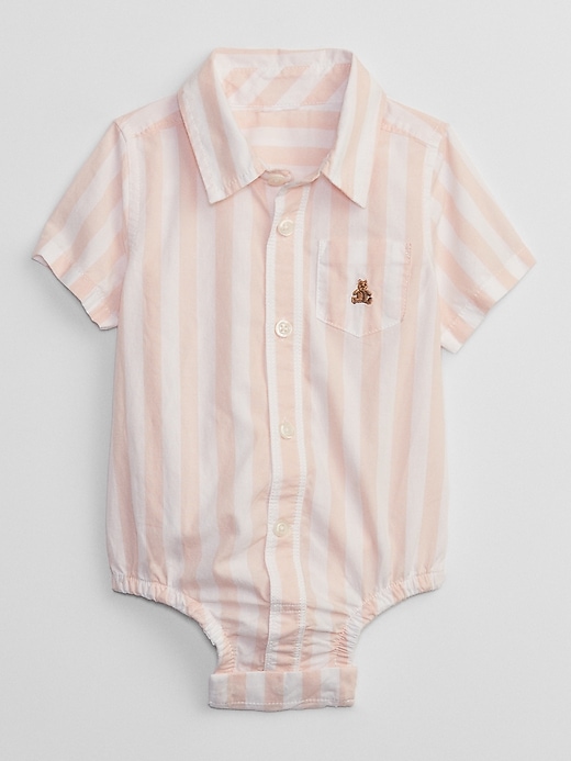 View large product image 1 of 1. Baby Poplin Bodysuit