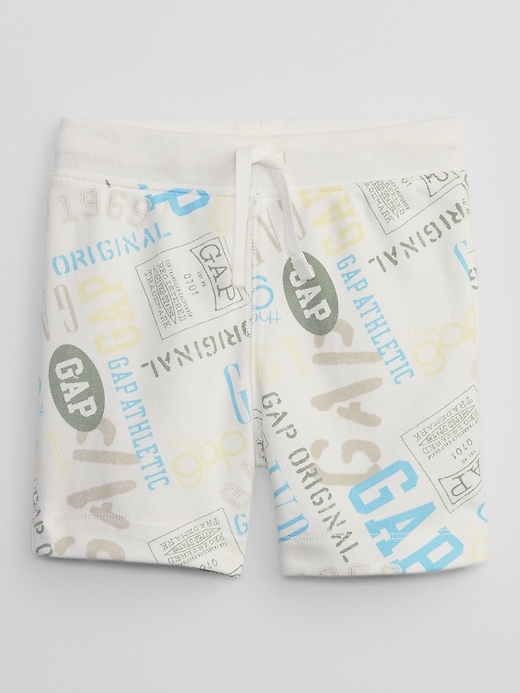 Image number 1 showing, babyGap Logo Print Pull-On Shorts