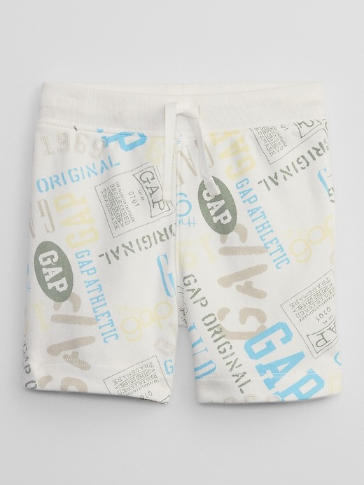 Image number 1 showing, babyGap Logo Print Pull-On Shorts