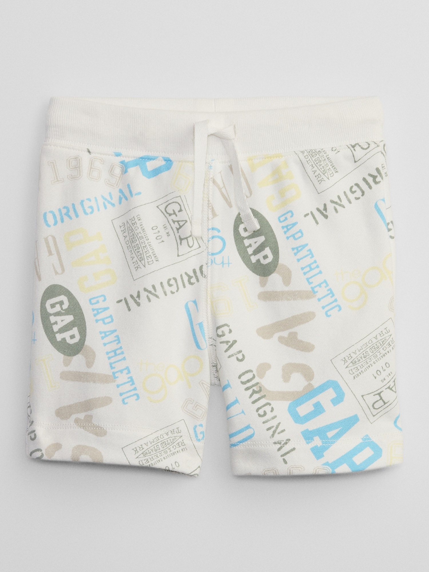 babyGap Logo Print Pull-On Shorts