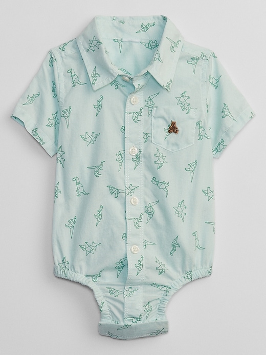 Image number 4 showing, Baby Poplin Bodysuit