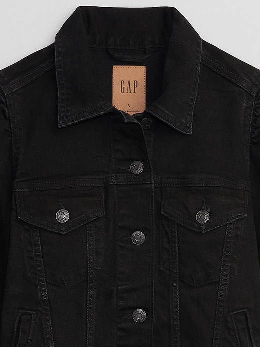 Image number 6 showing, Puff Sleeve Icon Denim Jacket with Washwell