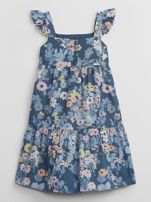 View large product image 2 of 2. babyGap Flutter Print Midi Dress