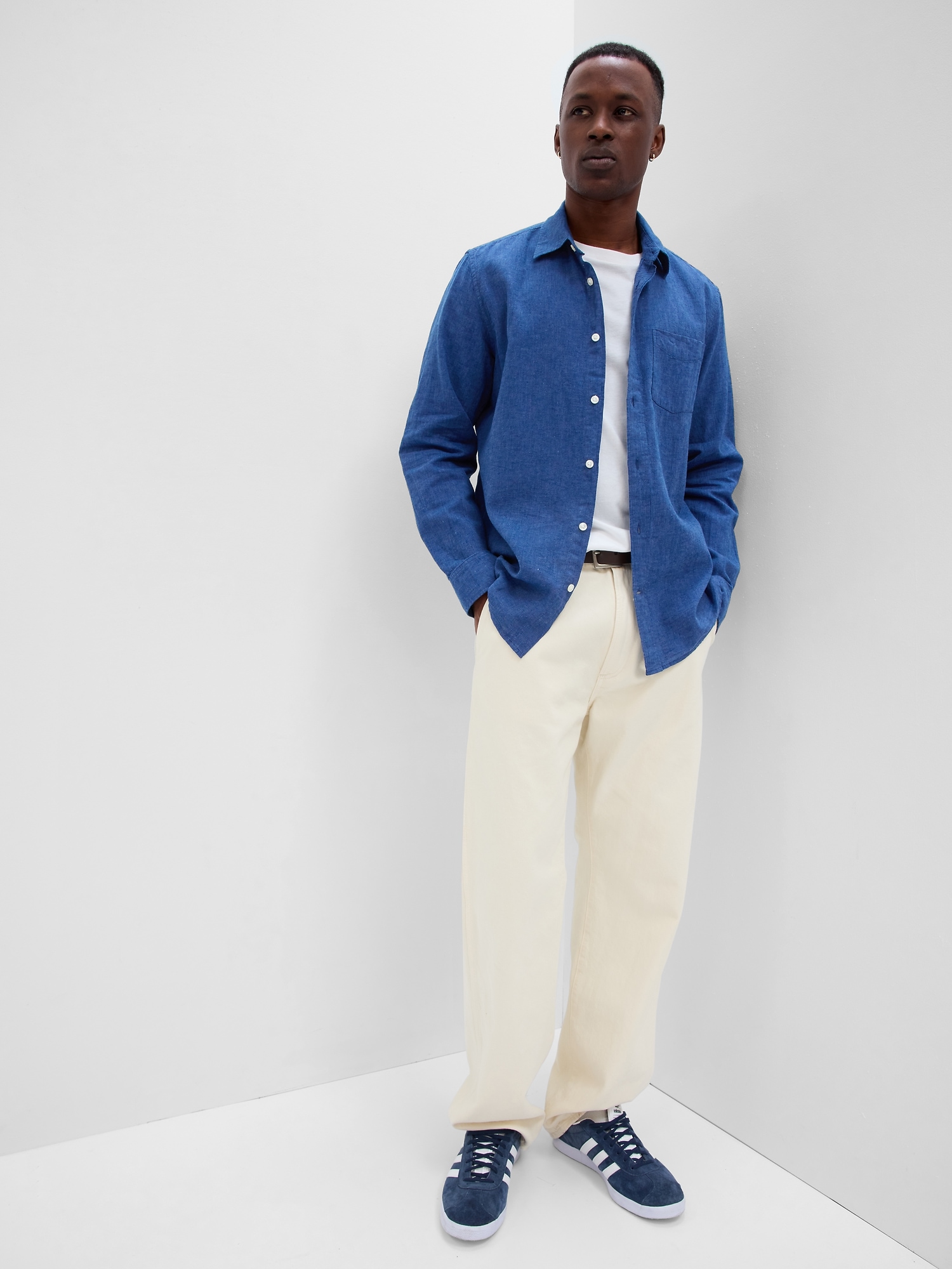 Linen-Cotton Shirt in Standard Fit