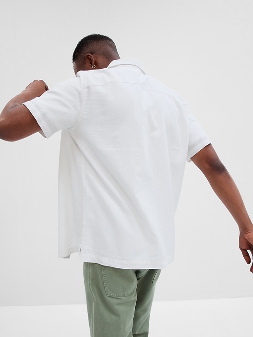 Image number 2 showing, Linen-Blend Vacay Shirt in Standard Fit