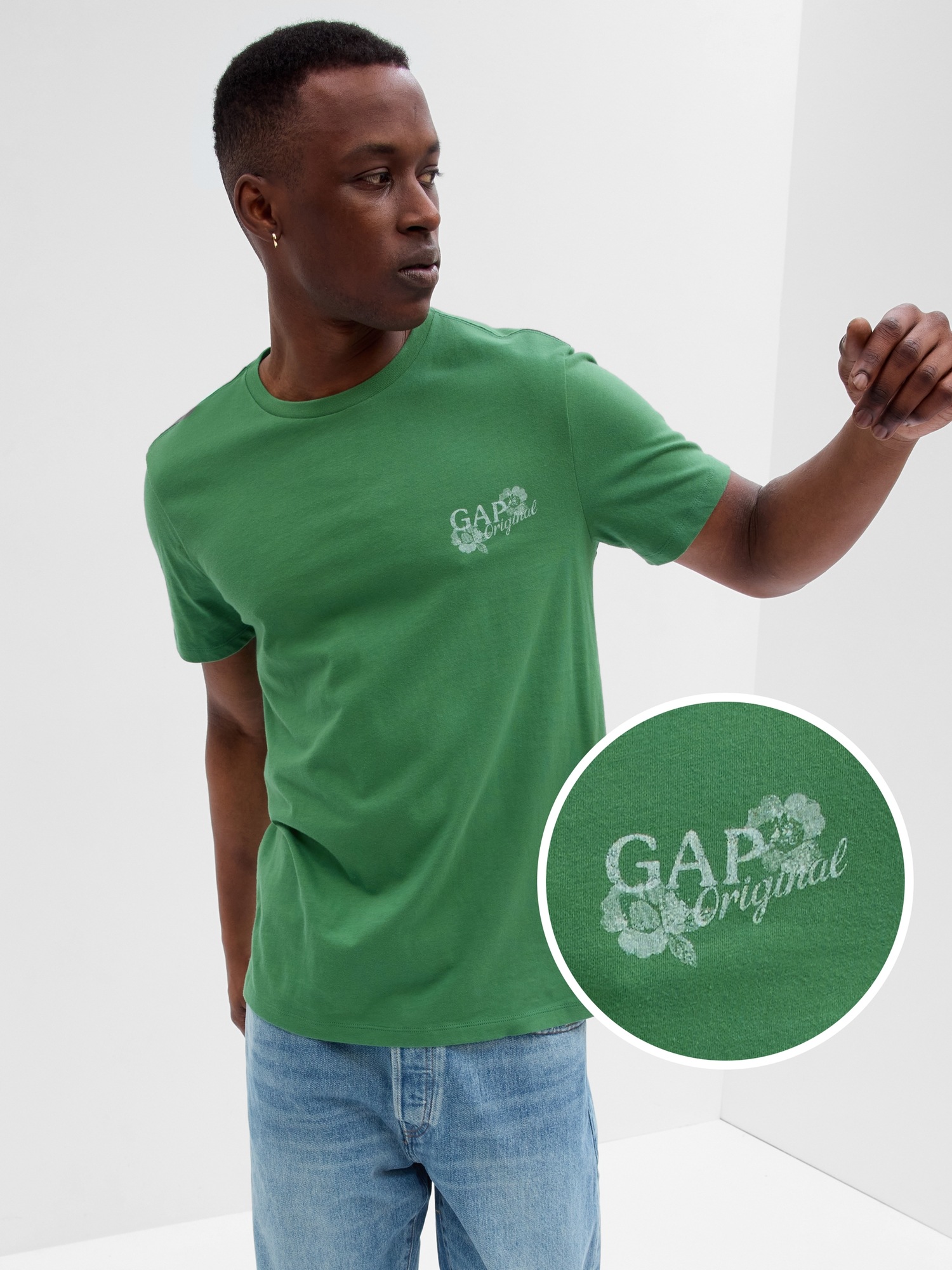 Gap Logo Graphic TShirt Gap Factory