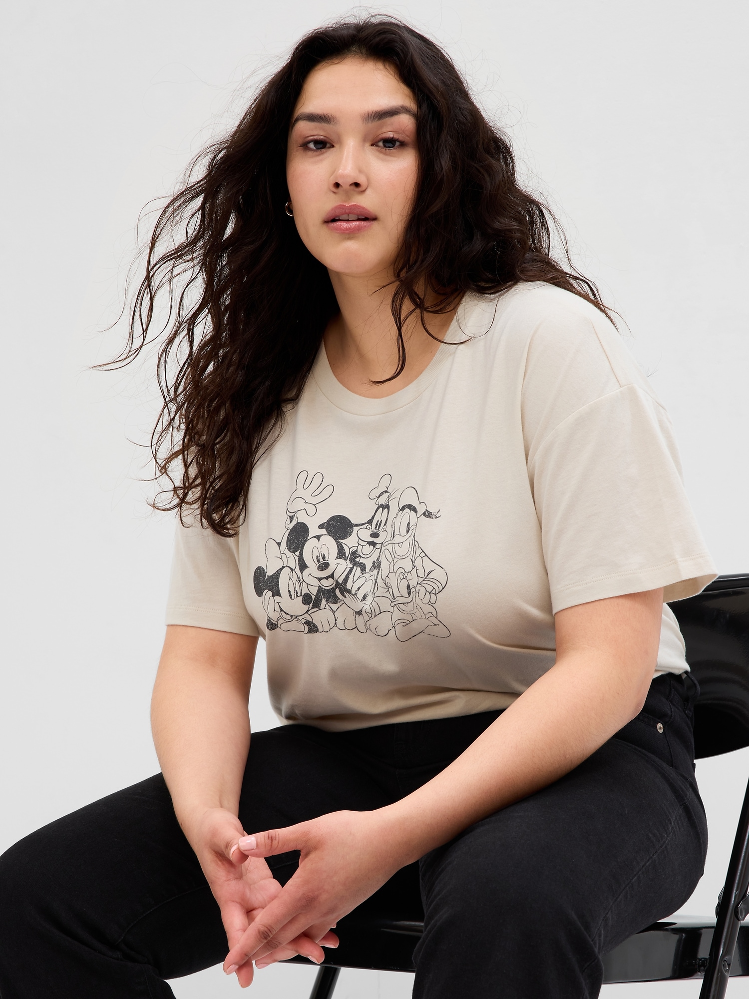 Gap Disney Mickey Mouse and Minnie Mouse Relaxed Graphic T-Shirt
