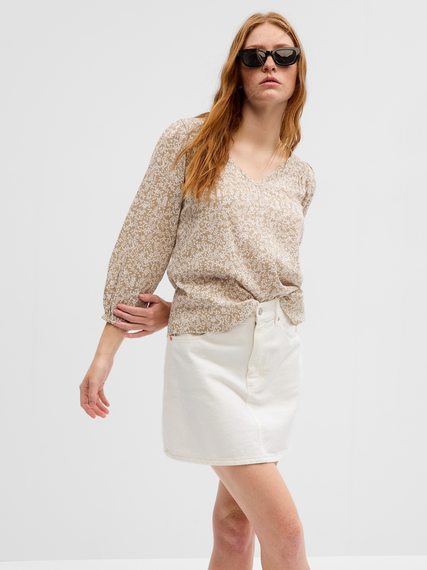 Relaxed Smocked Top