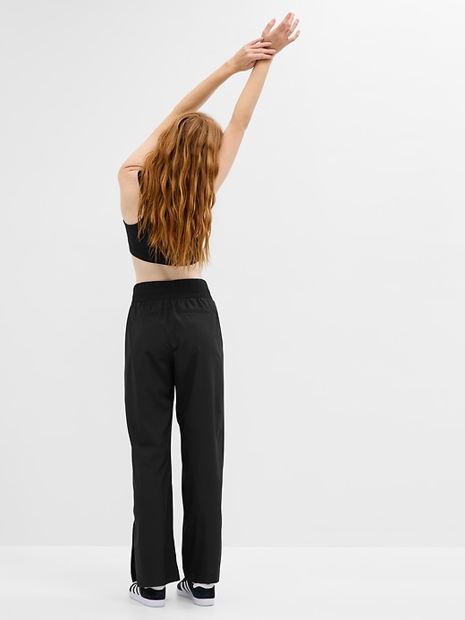 Image number 2 showing, GapFit Relaxed Wide-Leg Runaround Pants