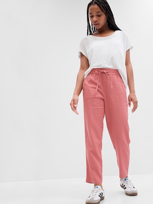 Image number 1 showing, Linen Easy Pants with Washwell