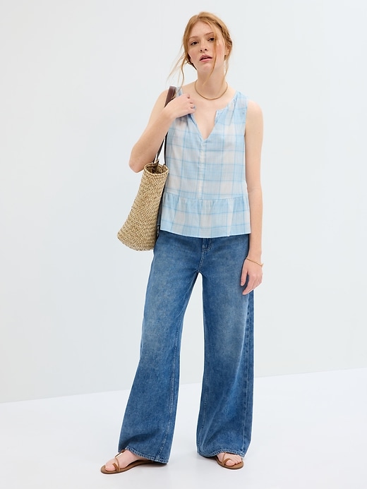 Image number 7 showing, Splitneck Peplum Top