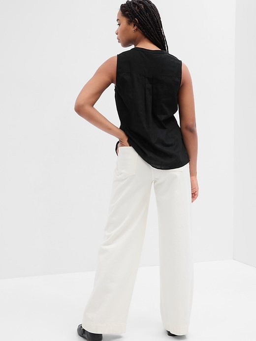 Image number 2 showing, Sleeveless Pintuck Top