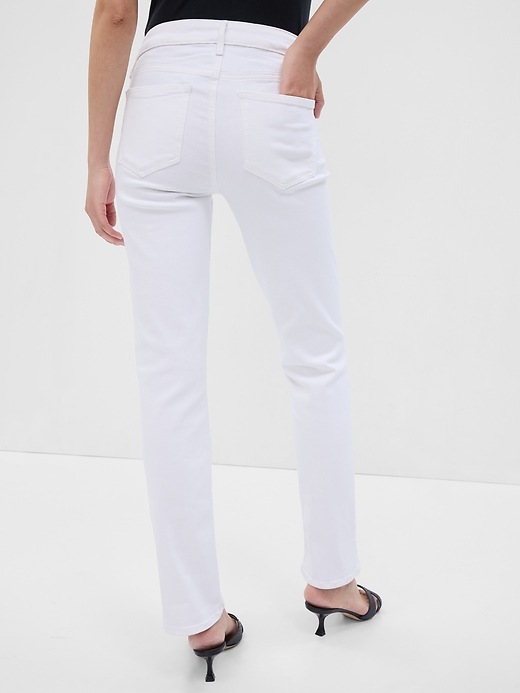 Image number 6 showing, Mid Rise Classic Straight Jeans with Washwell