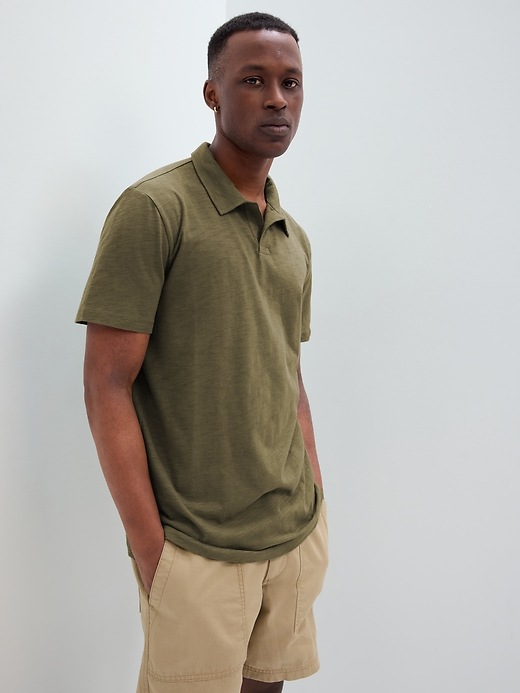 Image number 7 showing, Lived-In Johnny Collar Polo Shirt