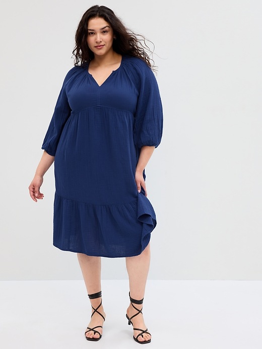midi shirt dress near me Ecru Quince Midi Shirt Dress