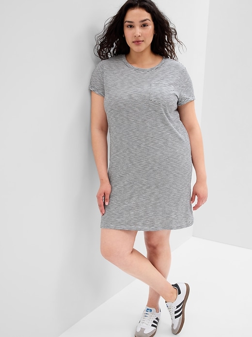 Image number 3 showing, Stripe Pocket T-Shirt Dress