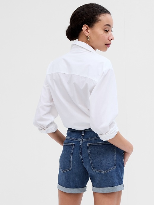 Image number 2 showing, 5" Mid Rise Denim Shorts with Washwell