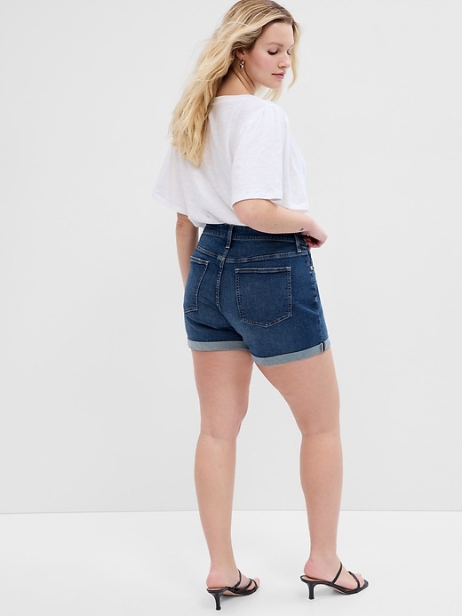 Image number 4 showing, 5" Mid Rise Denim Shorts