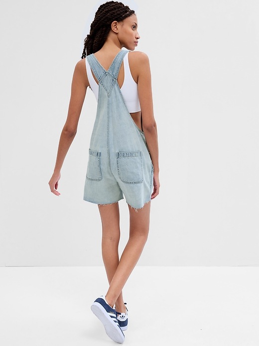 Image number 6 showing, Slouchy Denim Shortalls