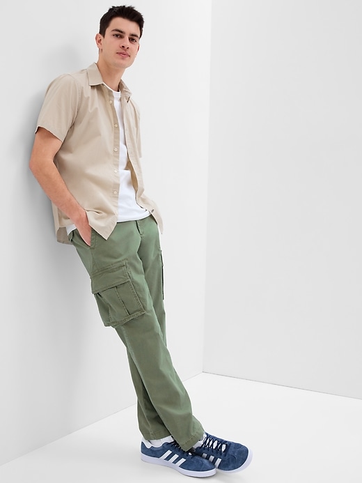 GapFlex Straight Cargo Pants with Washwell | Gap Factory