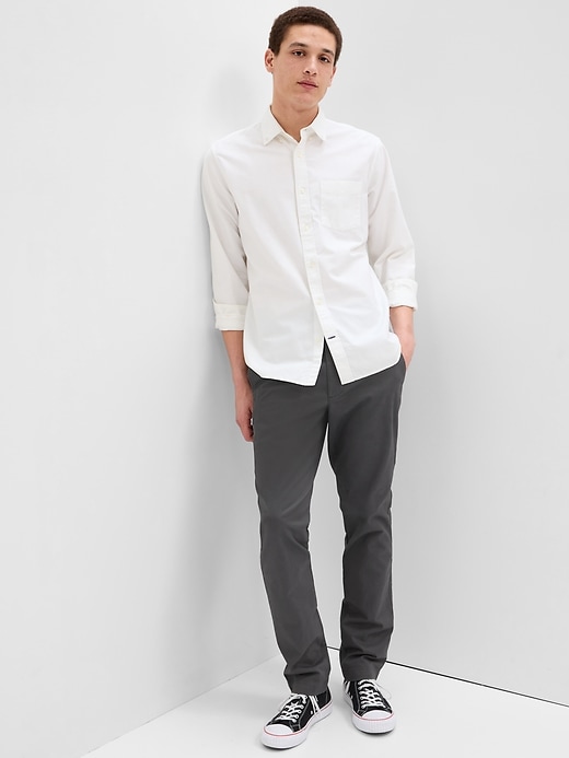 Image number 8 showing, GapFlex Essential Khakis in Slim Fit