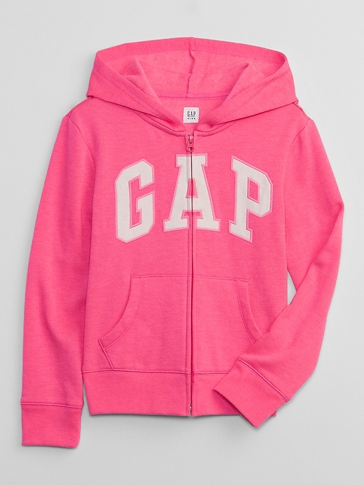 View large product image 1 of 1. Kids Gap Logo Zip Hoodie