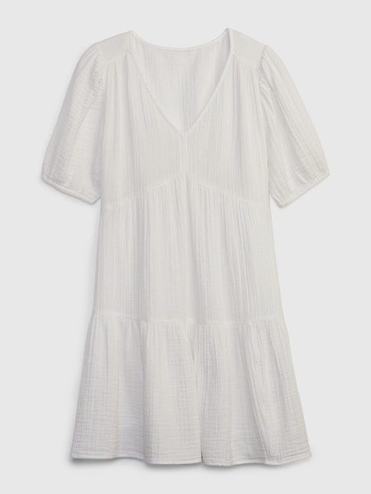Image number 5 showing, Gauze Puff Sleeve Mini Dress