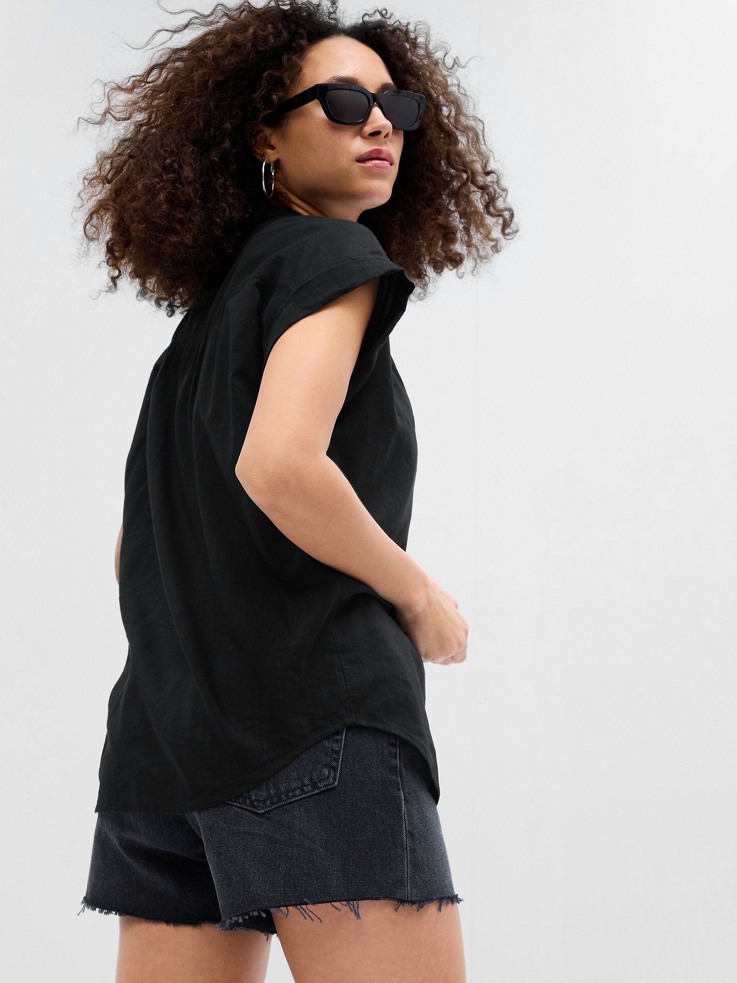 ☆ ☆ Cotton relaxed shirt RELAXED COTTON SHIRT WHITE – FRAME